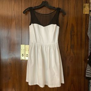 Aqua white cocktail dress (XS)